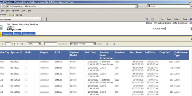 Remote Warranty Lookup