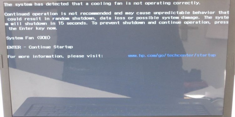 HP Compaq CQ56 showing system