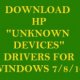 HP Download drivers for Windows 7