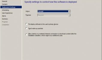 Repeat
the steps as above, only changing the Deployment Settings to Uninstall.