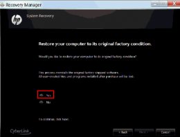 Restore computer verification